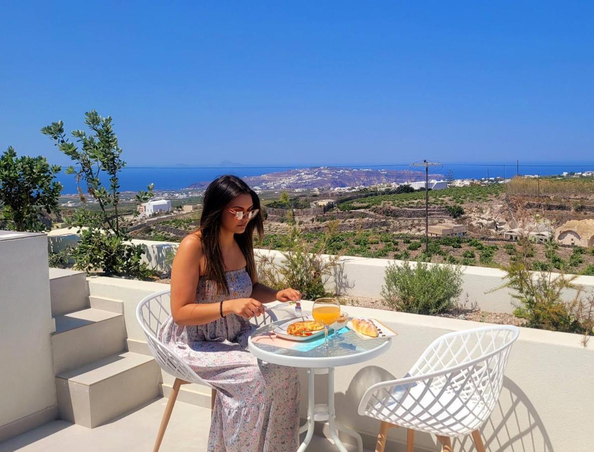 Vista Al Mar Santorini Villa Pýrgos Exteriör bild